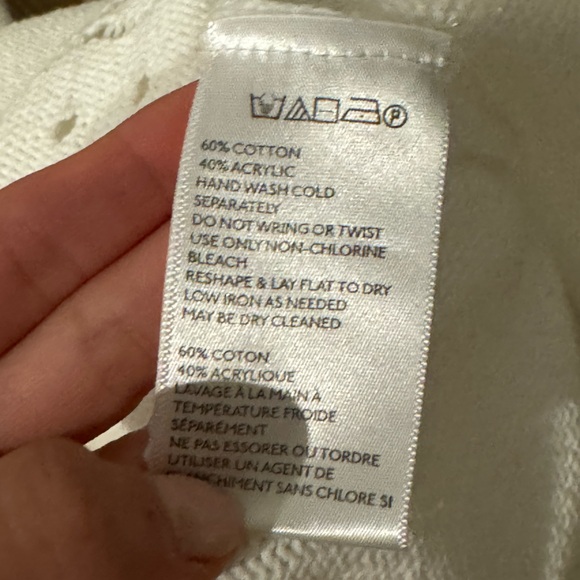 Urban Outfitters White Cotton Sweater, Medium - Picture 5 of 7